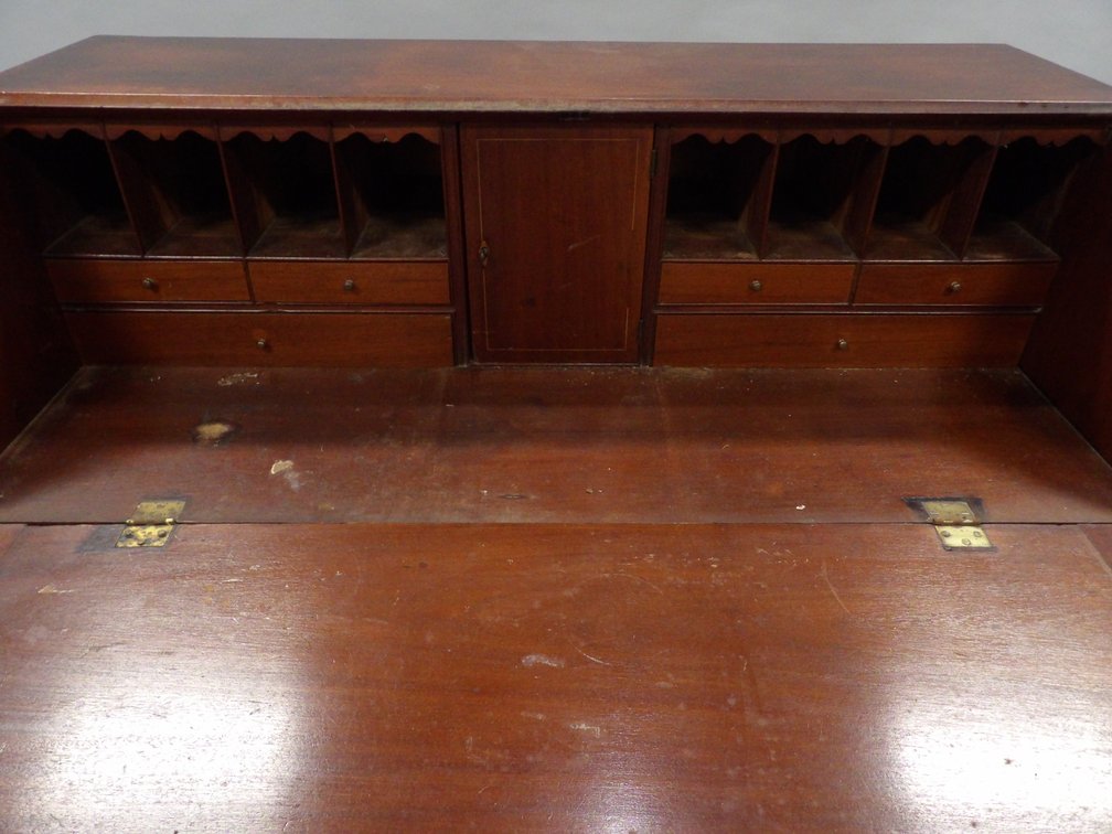 Federal Walnut Chippendale Desk, photo 6 of 12