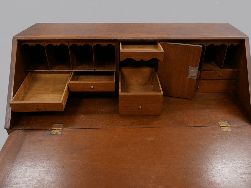 Federal Walnut Chippendale Desk, photo 9 of 12