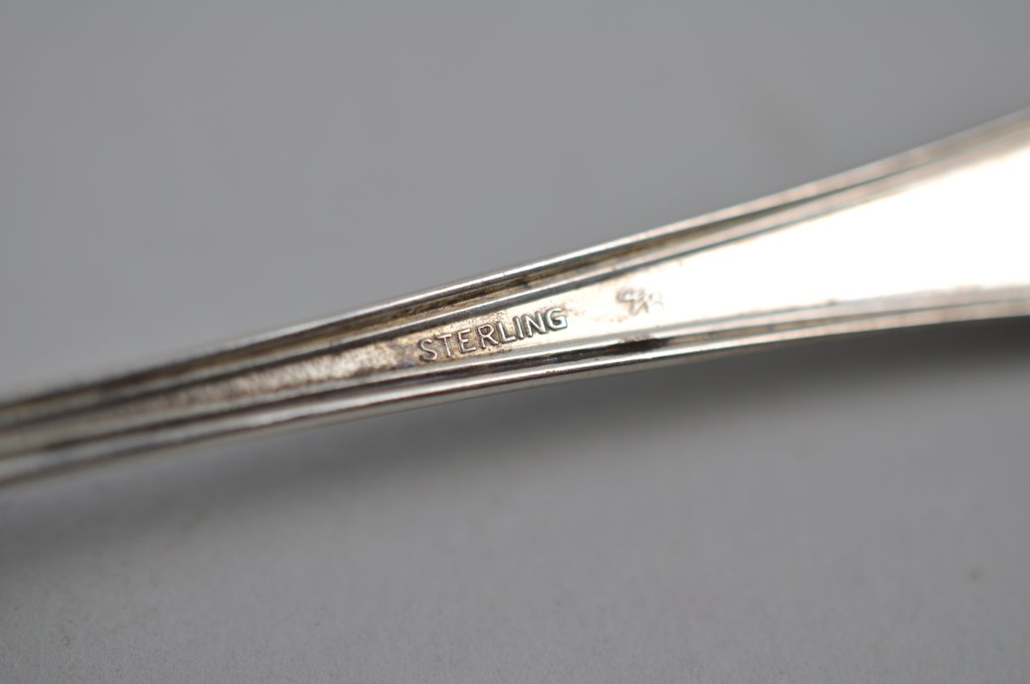Sterling Silver Pierced Serving Spoons & Pie Server, photo 15 of 21