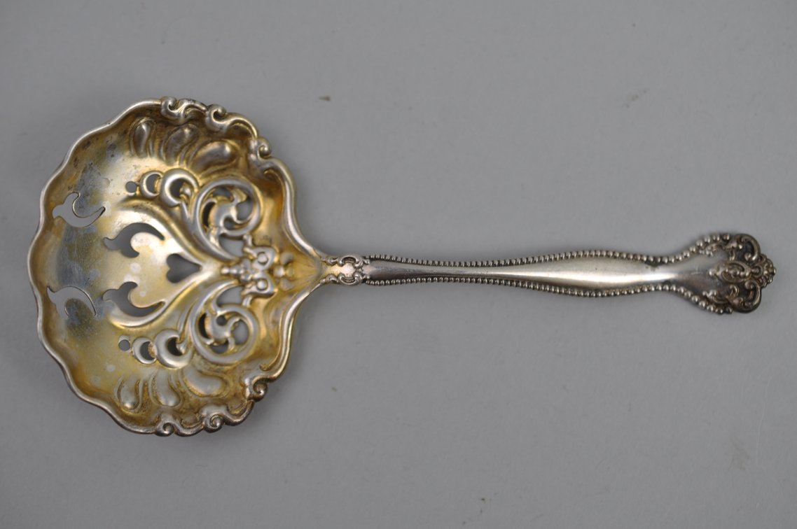 Sterling Silver Pierced Serving Spoons & Pie Server, photo 16 of 21