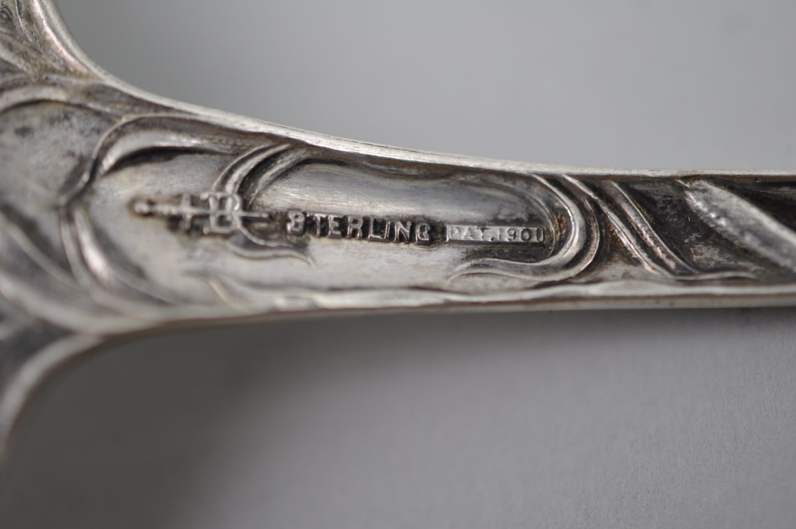 Sterling Silver Pierced Serving Spoons & Pie Server, photo 12 of 21