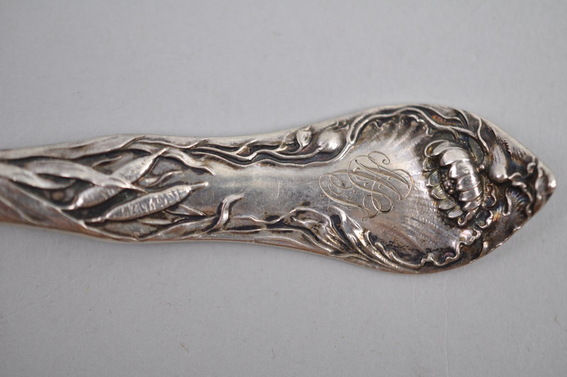 Sterling Silver Pierced Serving Spoons & Pie Server, photo 9 of 21