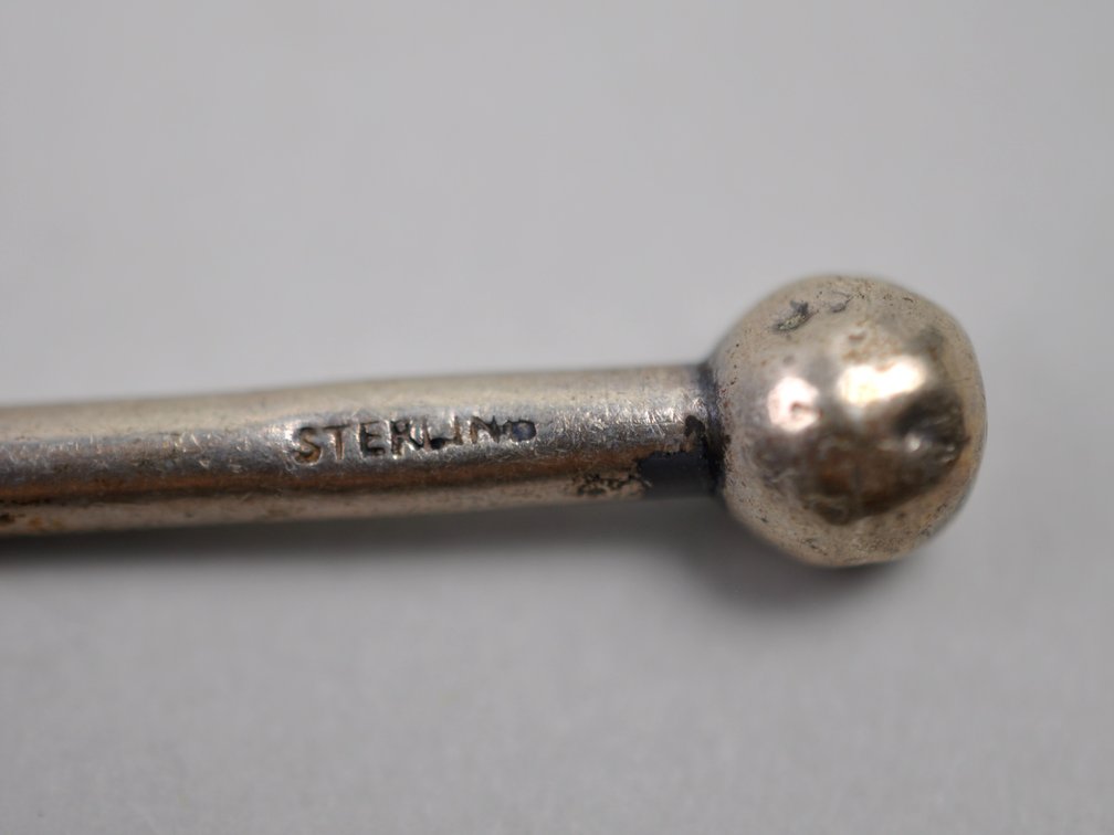 Sterling Silver Heart Straws Stirrer Spoons, photo 12 of 12