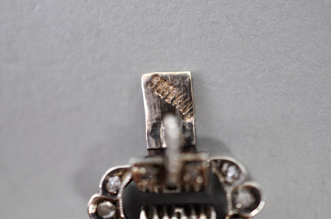 Sterling Silver Art Deco Diamond Bracelet, photo 10 of 10