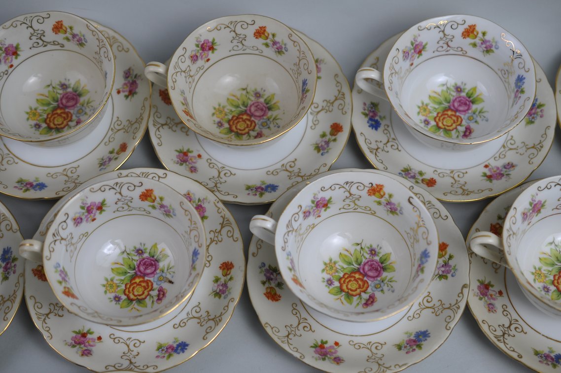 Chikaramachi China Teacups & Saucers, photo 4 of 22