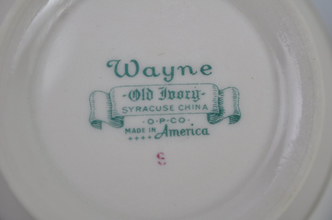 Wayne Syracuse China 19 Teacups & Saucers, photo 18 of 20