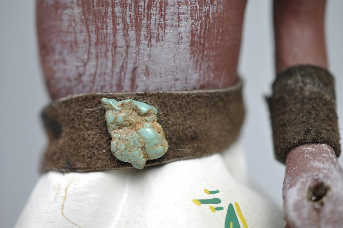 Navajo Kachina Doll White Fur Buffalo, photo 8 of 14