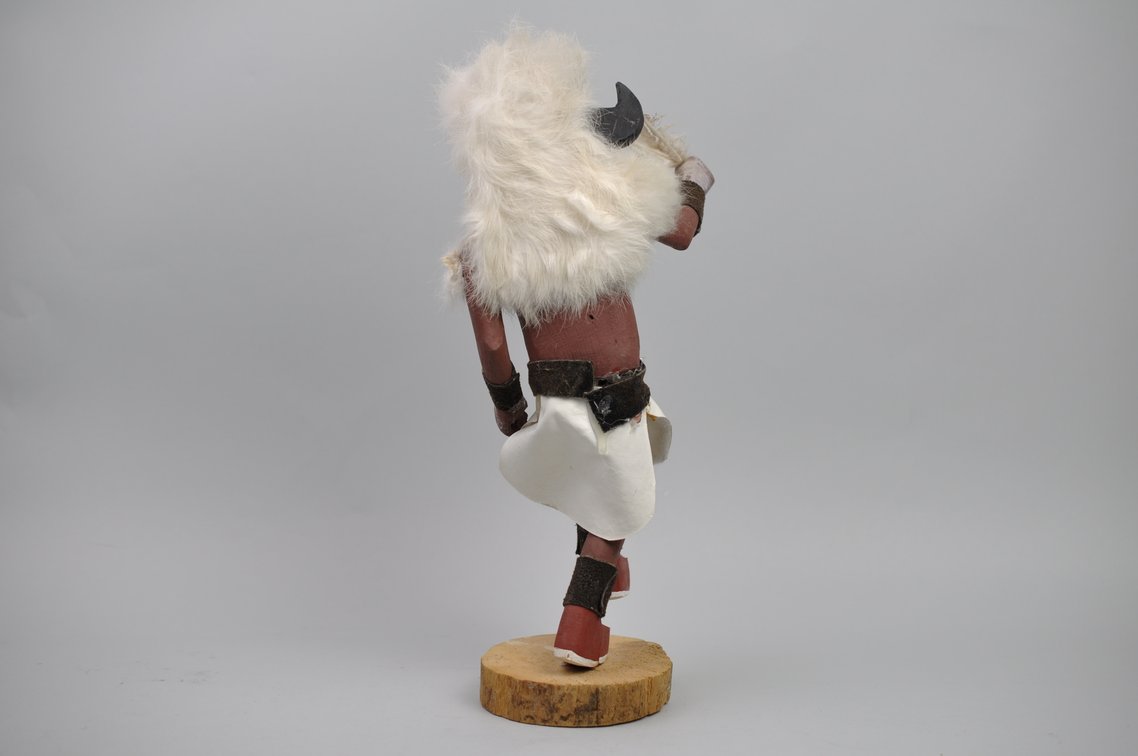 Navajo Kachina Doll White Fur Buffalo, photo 3 of 14