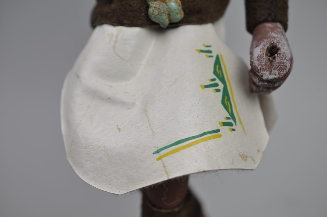 Navajo Kachina Doll White Fur Buffalo, photo 9 of 14