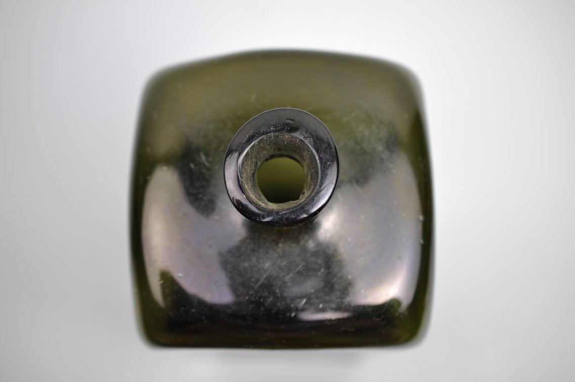 Green Square Glass Gin Bottles, photo 12 of 17