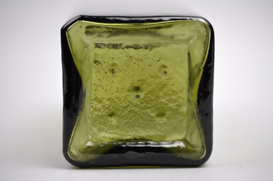 Green Square Glass Gin Bottles, photo 8 of 17