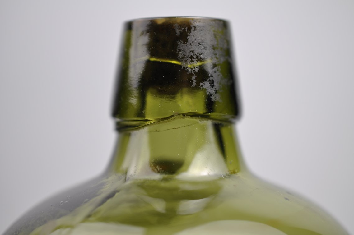 Green Square Glass Gin Bottles, photo 10 of 17