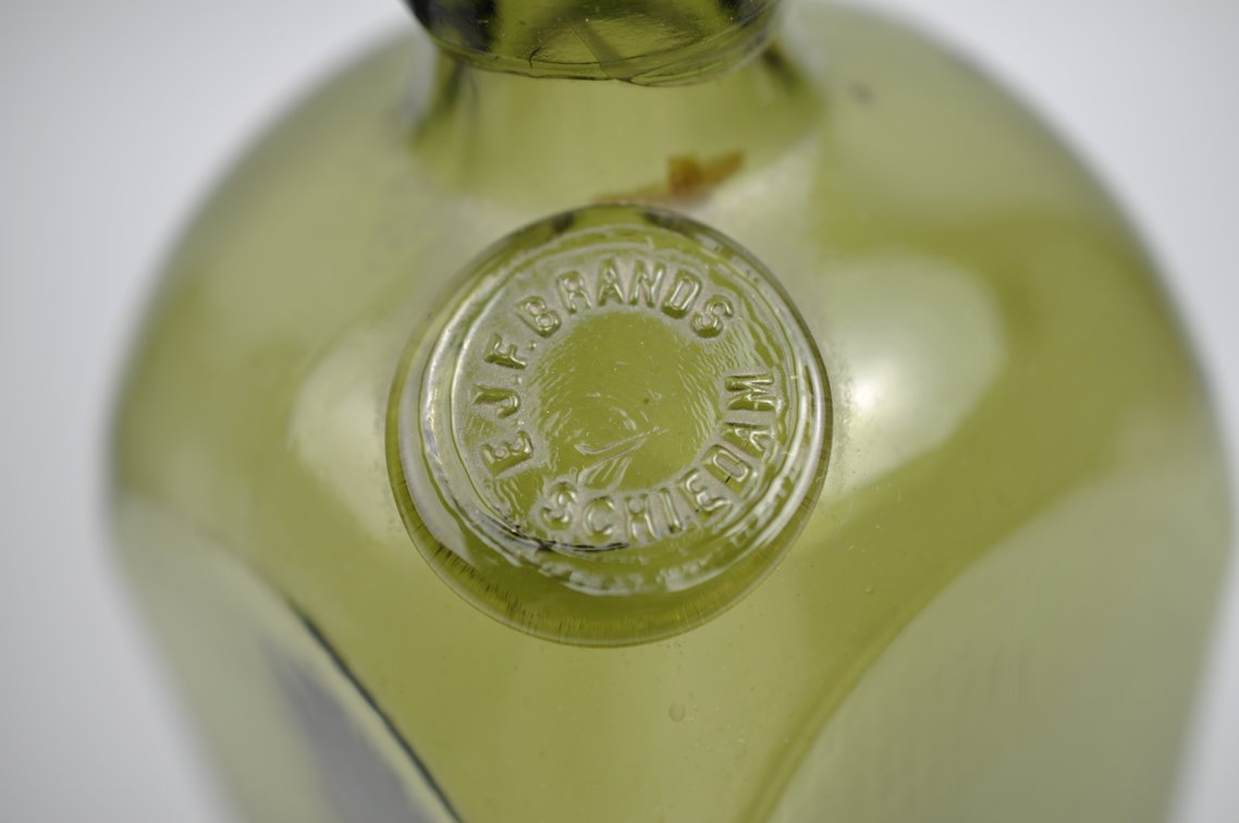 Green Square Glass Gin Bottles, photo 5 of 17