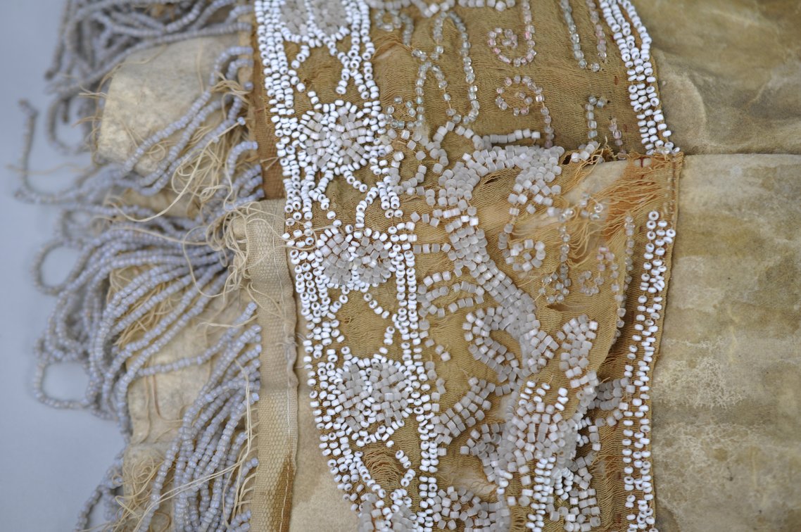 Native American Beaded Buckskin Leather Dress, photo 8 of 20