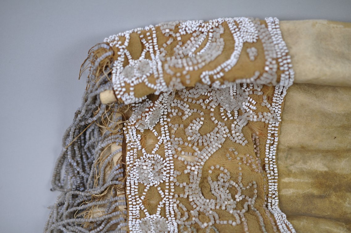 Native American Beaded Buckskin Leather Dress, photo 9 of 20