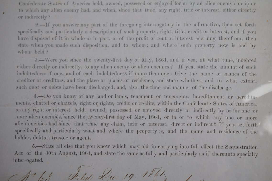 Confederate Civil War Court Questionnaire, photo 4 of 8