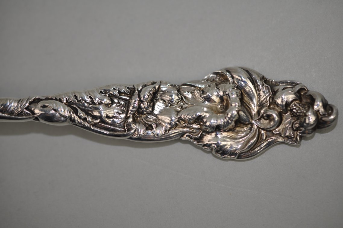 Les Six Fleurs Sterling Waffle Server, photo 5 of 9