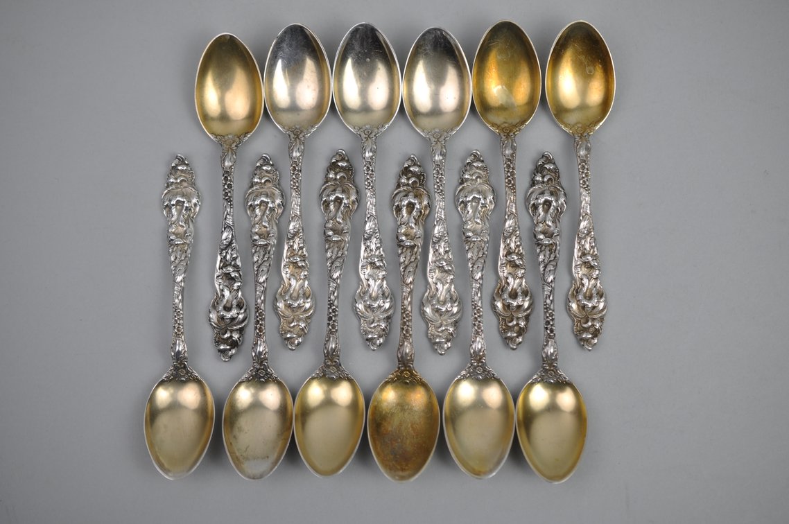Reed & Barton Les Six Fleurs Sterling 12 Person 84 Pc Set, photo 61 of 67