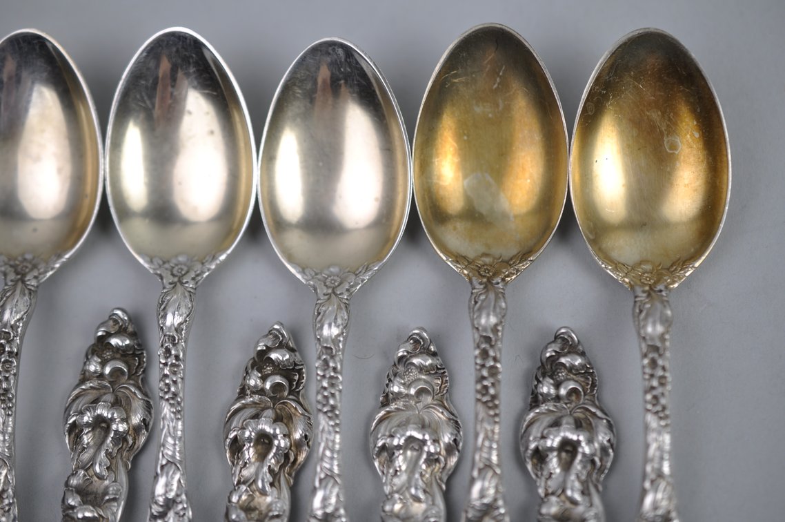 Reed & Barton Les Six Fleurs Sterling 12 Person 84 Pc Set, photo 62 of 67