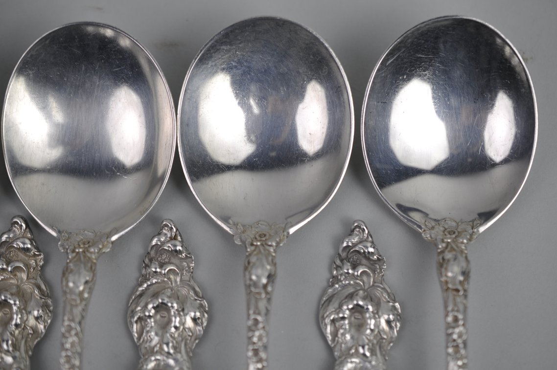 Reed & Barton Les Six Fleurs Sterling 12 Person 84 Pc Set, photo 17 of 67