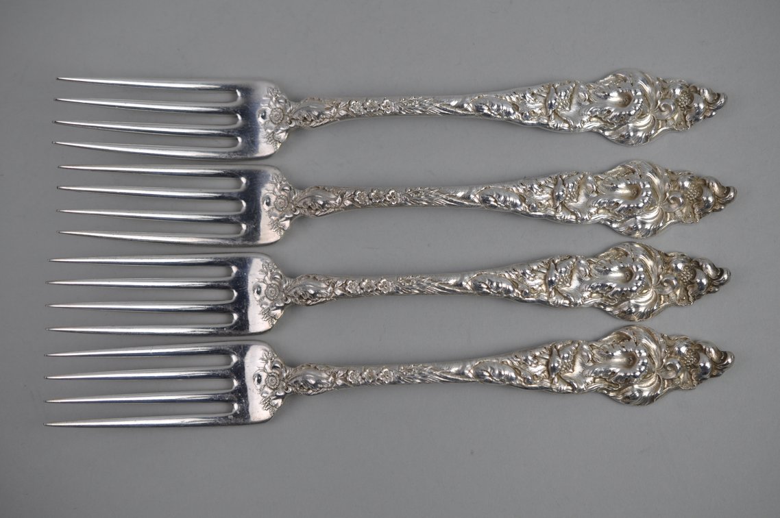 Reed & Barton Les Six Fleurs Sterling Service Set, photo 11 of 28