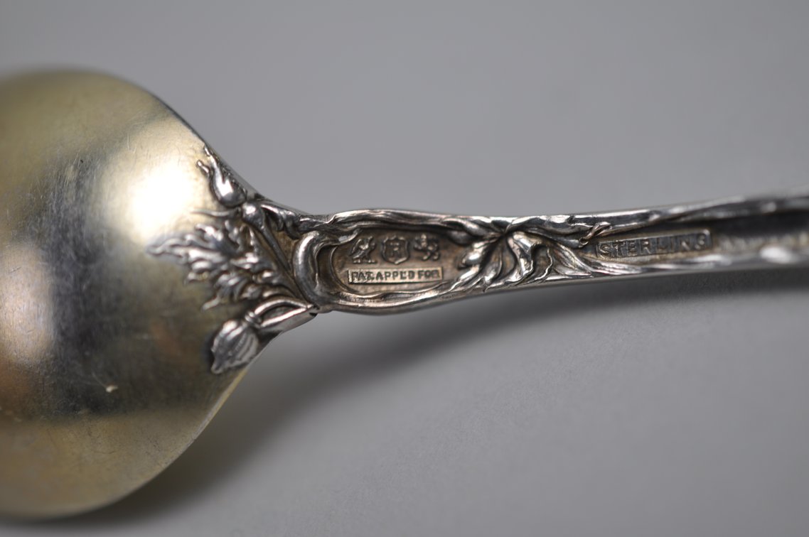 Reed & Barton Les Six Fleurs Sterling Goldwash Spoon Asst., photo 13 of 16