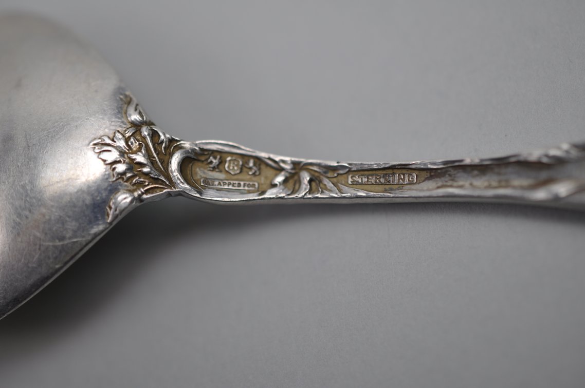 Reed & Barton Les Six Fleurs Sterling Egg Spoons, photo 7 of 10