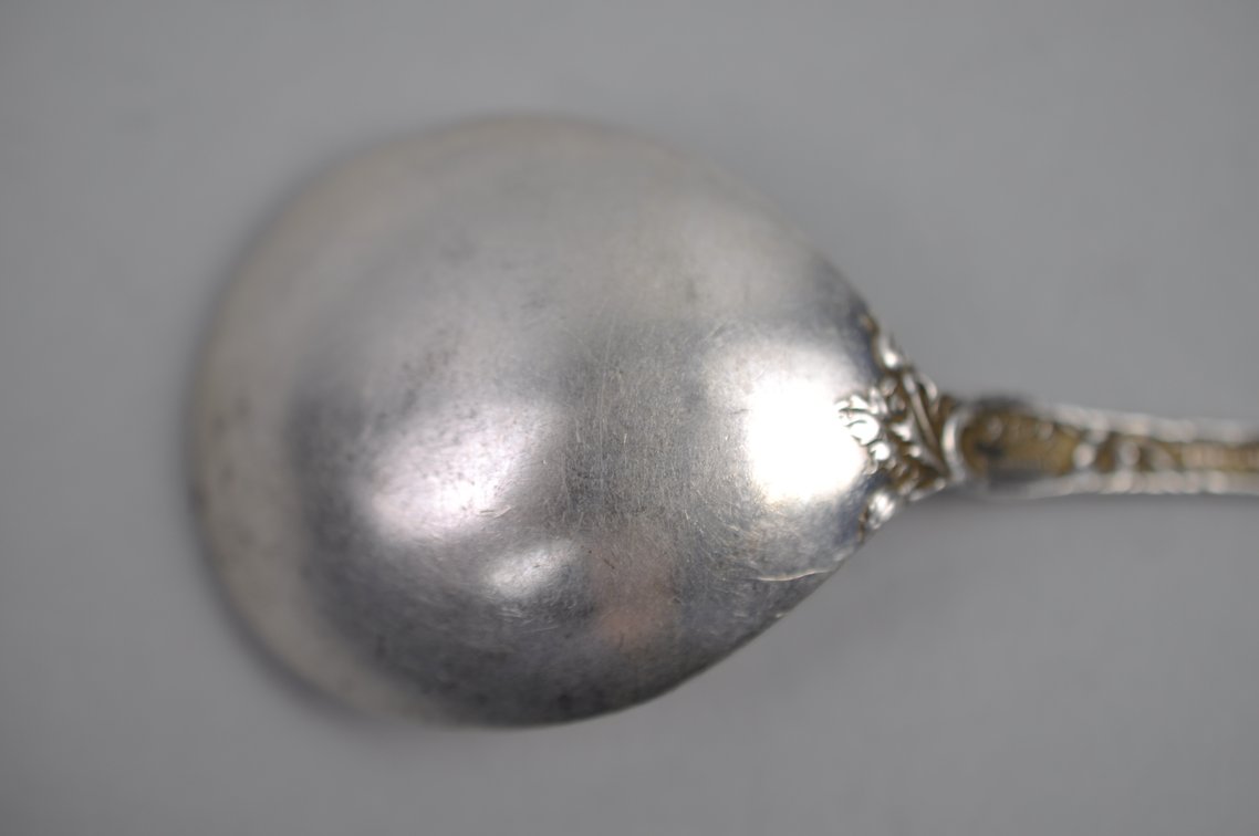 Reed & Barton Les Six Fleurs Sterling Egg Spoons, photo 6 of 10