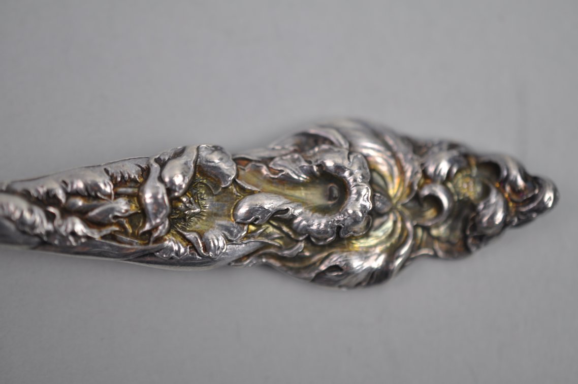 Reed & Barton Les Six Fleurs Sterling Egg Spoons, photo 5 of 10