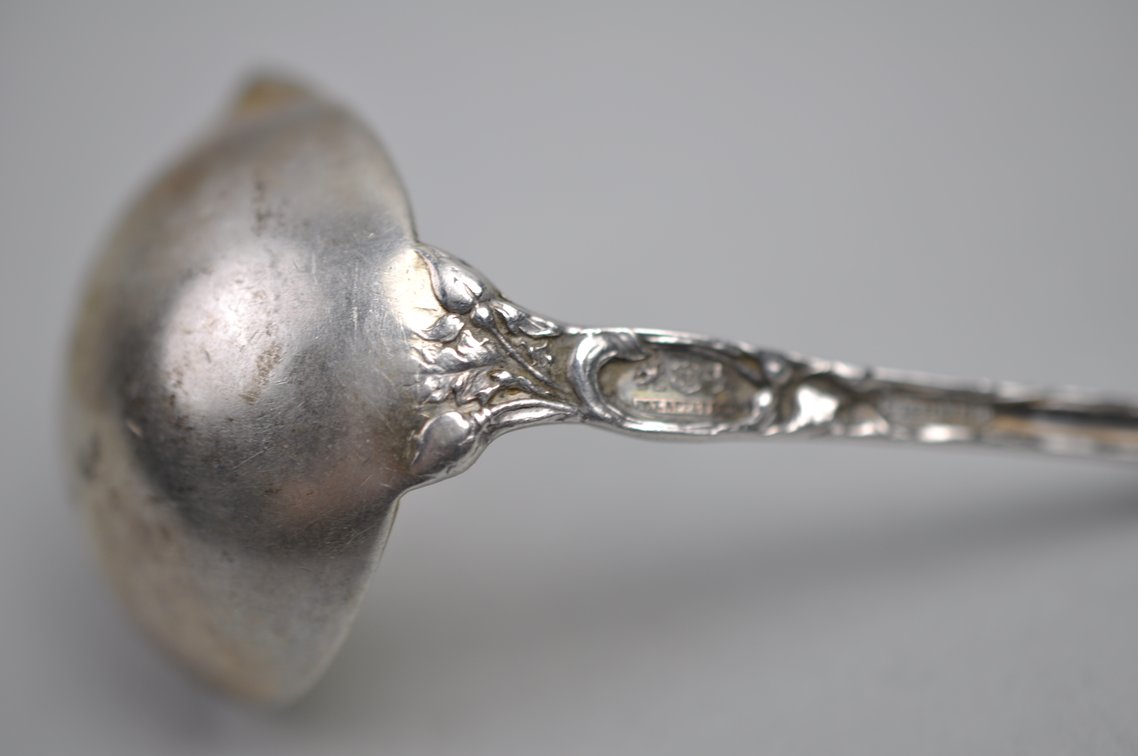 Reed & Barton Les Six Fleurs Sterling Cream Ladle, photo 7 of 10