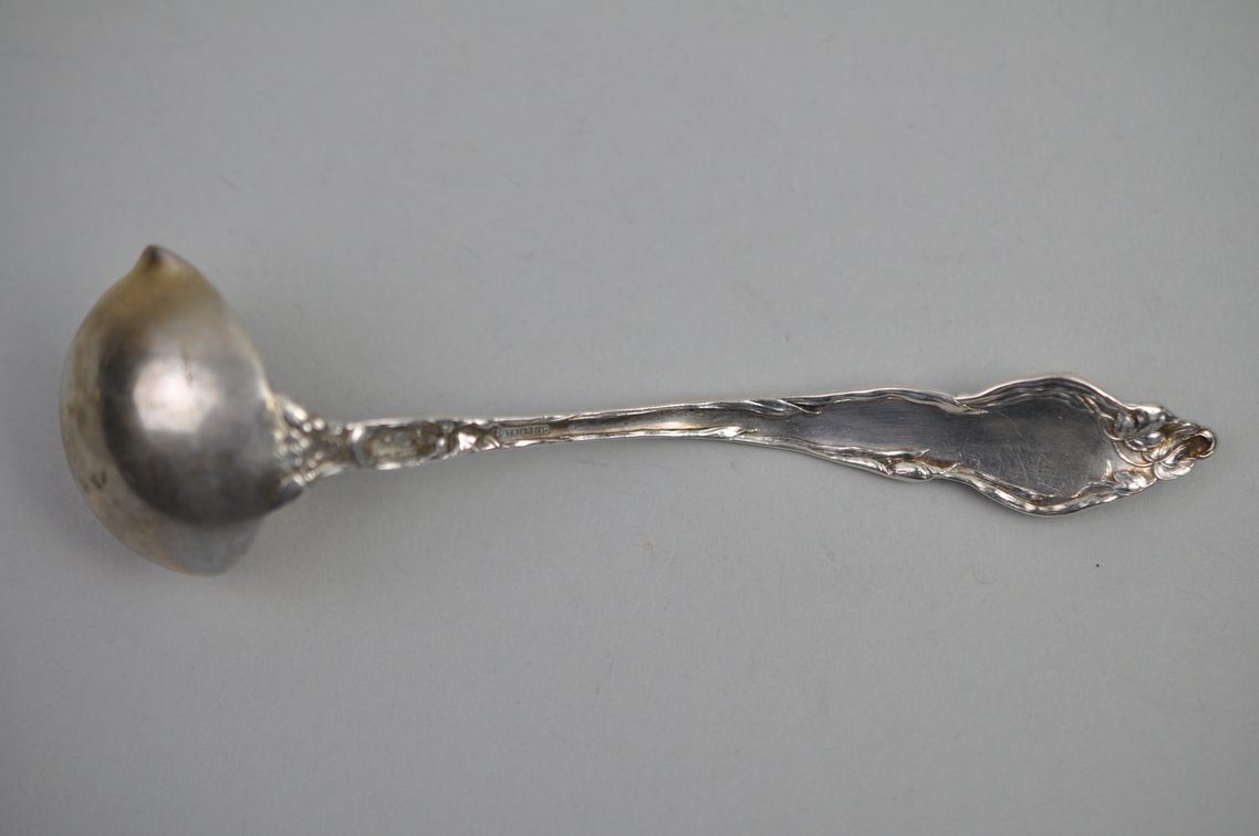 Reed & Barton Les Six Fleurs Sterling Cream Ladle, photo 2 of 10