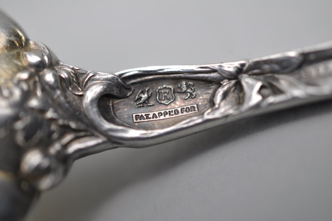 Reed & Barton Les Six Fleurs Sterling Berry Spoon, photo 10 of 12