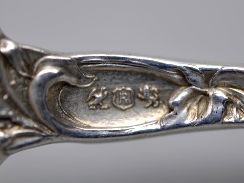 Reed & Barton Les Six Fleurs Sterling Salad Forks, photo 11 of 13