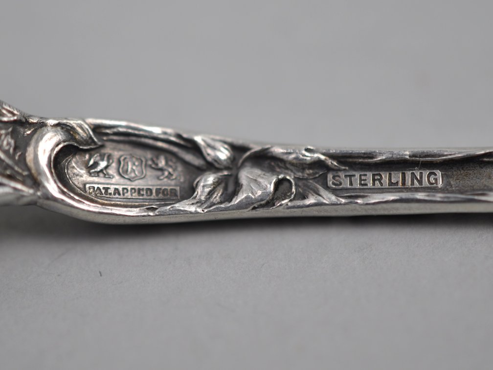 Reed & Barton Les Six Fleurs Sterling Cocktail Forks 10 Pc, photo 10 of 10