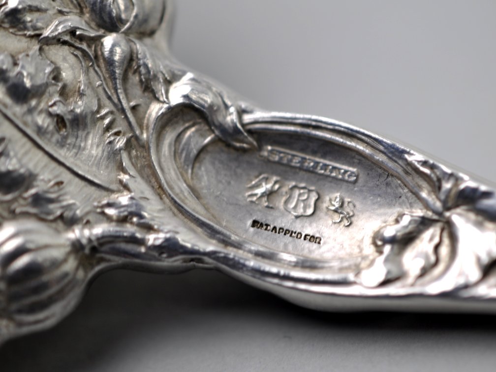 Reed & Barton Les Six Fleurs Sterling Large Berry Spoon, photo 10 of 10