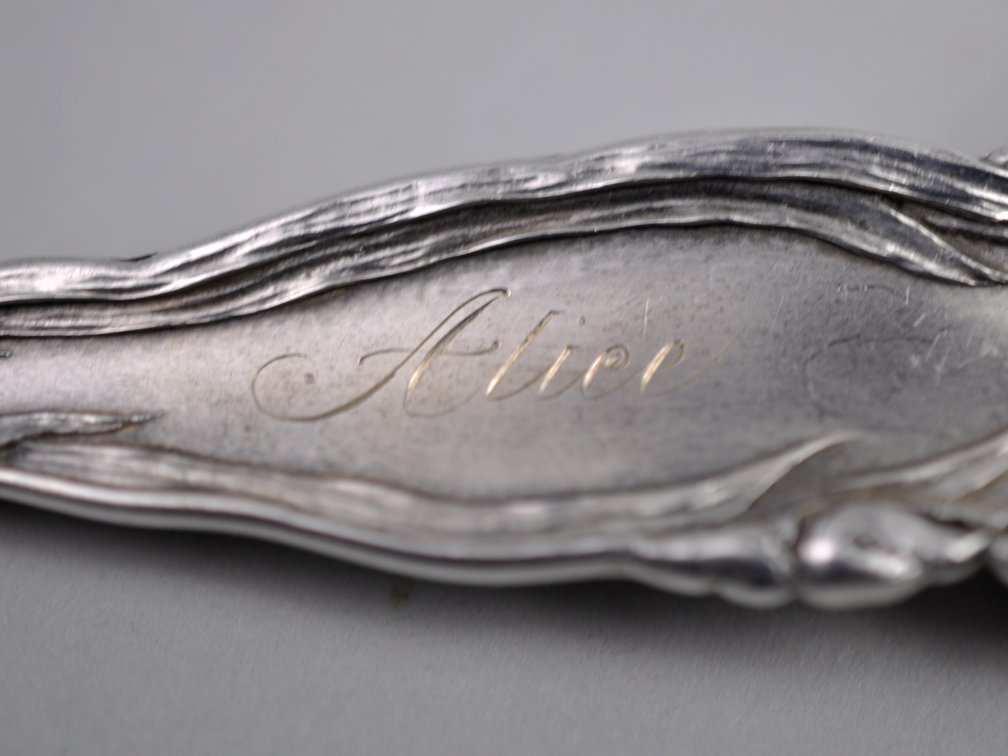 Reed & Barton Les Six Fleurs Sterling Serving Spoon, photo 11 of 11
