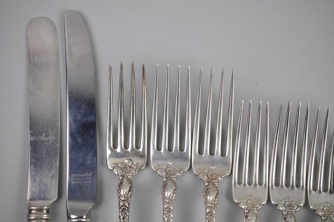 Reed & Barton Sterling Flatware Pieces Asst., photo 2 of 23