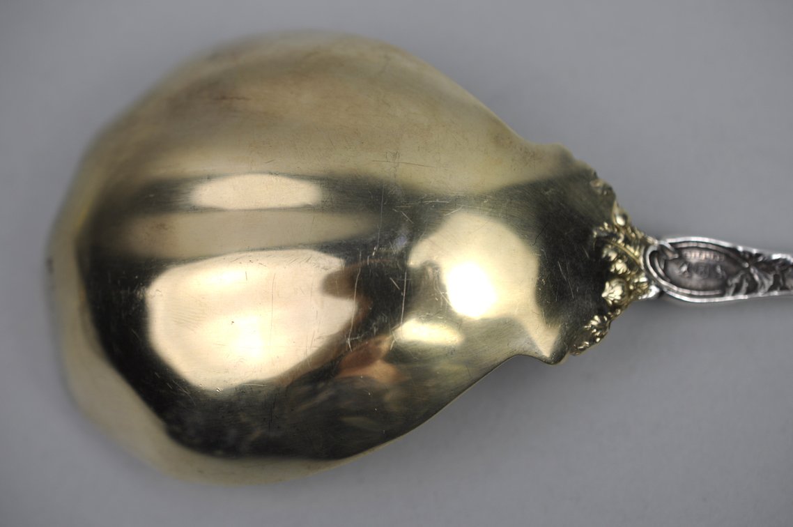 Reed & Barton Les Six Fleurs Sterling Casserole Spoon, photo 6 of 9