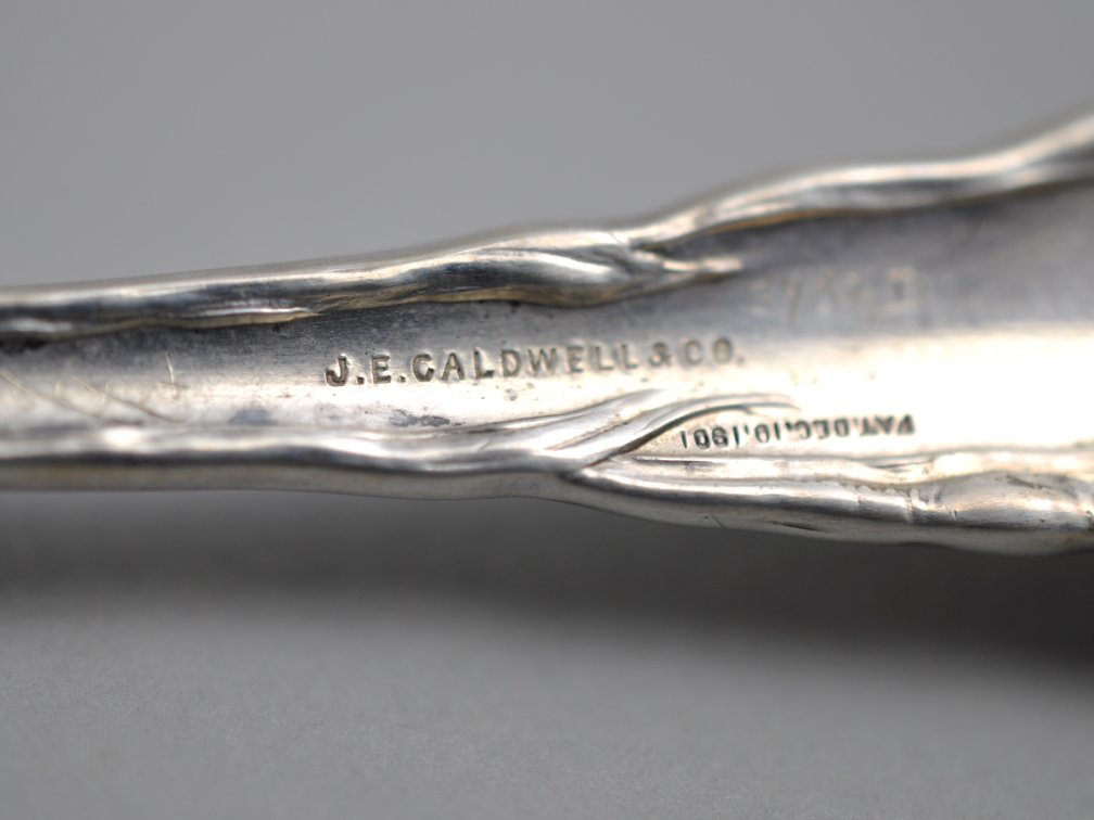 Reed & Barton Les Six Fleurs Sterling Condiment Spoon, photo 11 of 11