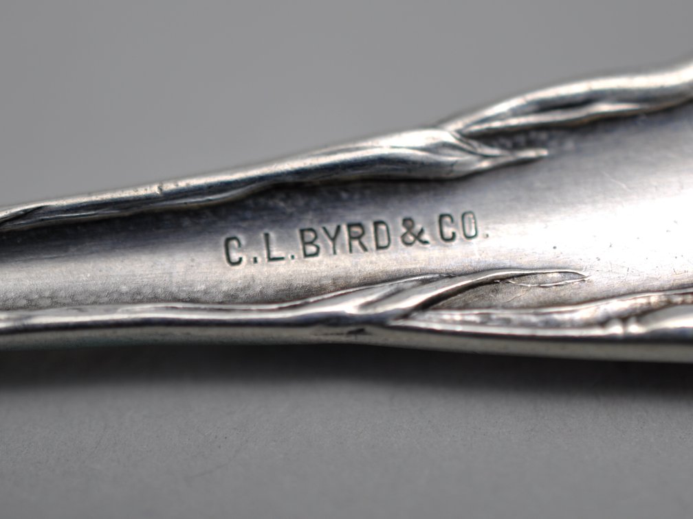 Reed & Barton Les Six Fleurs Sterling Berry Spoon, photo 11 of 12