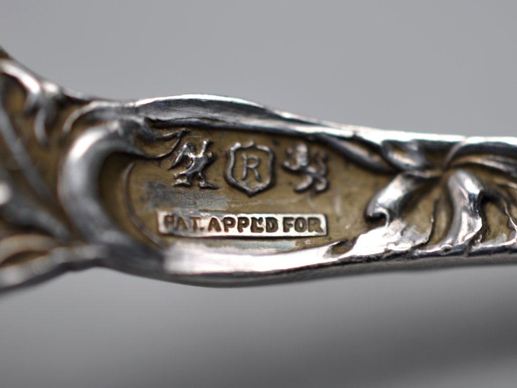 Reed & Barton Les Six Fleurs Sterling Egg Spoons, photo 9 of 10