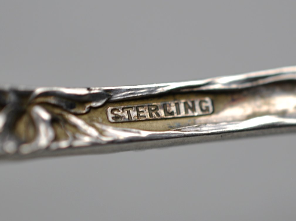 Reed & Barton Les Six Fleurs Sterling Egg Spoons, photo 10 of 10
