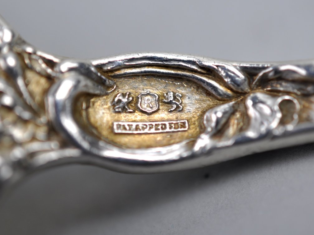 Reed & Barton Les Six Fleurs Sterling Berry Spoon, photo 9 of 10