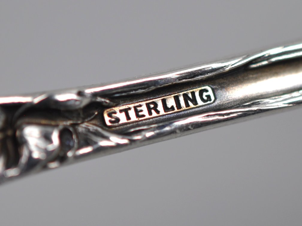Reed & Barton Les Six Fleurs Sterling Olive Spoon, photo 10 of 11