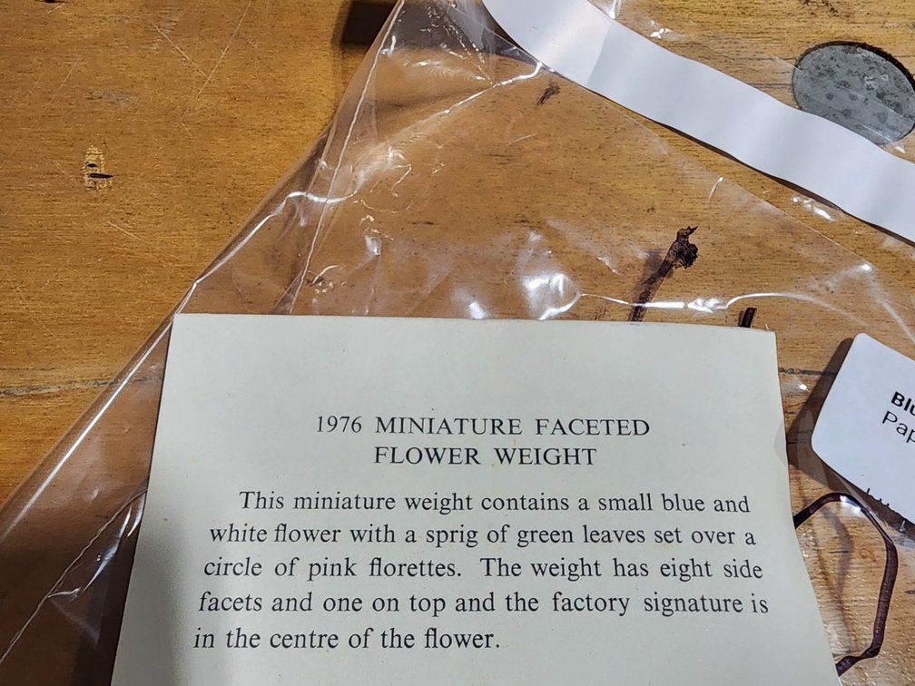 Perthshire 1976c Miniature Flower Weight