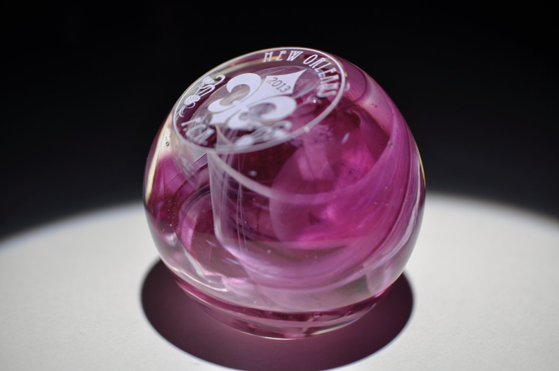 P.C.A. 2013 New Orleans Swirl Paperweight