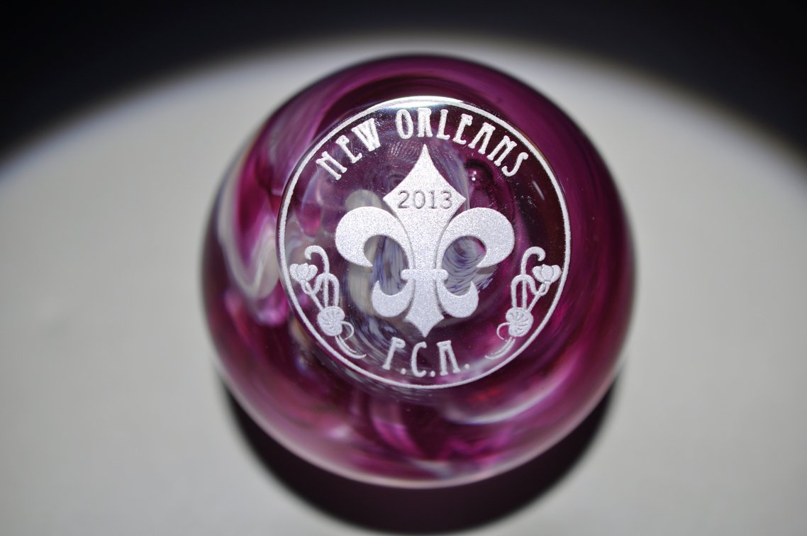 P.C.A. 2013 New Orleans Swirl Paperweight