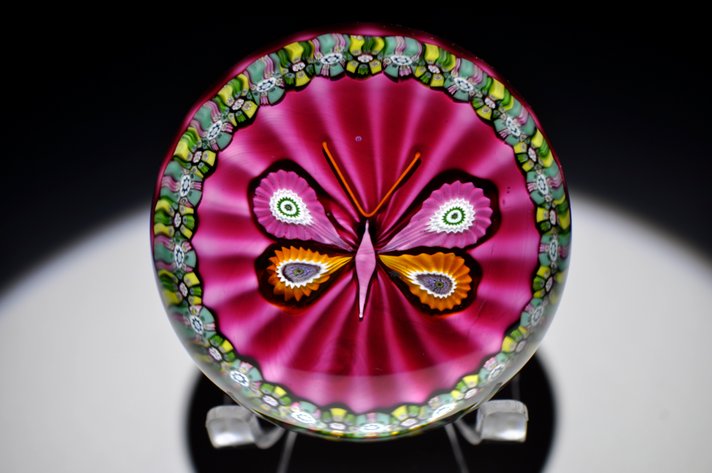 Perthshire 1975 Butterfly Paperweight