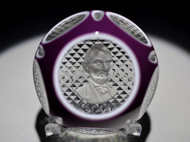 Baccarat Lincoln 1954 Sulphide Overlay