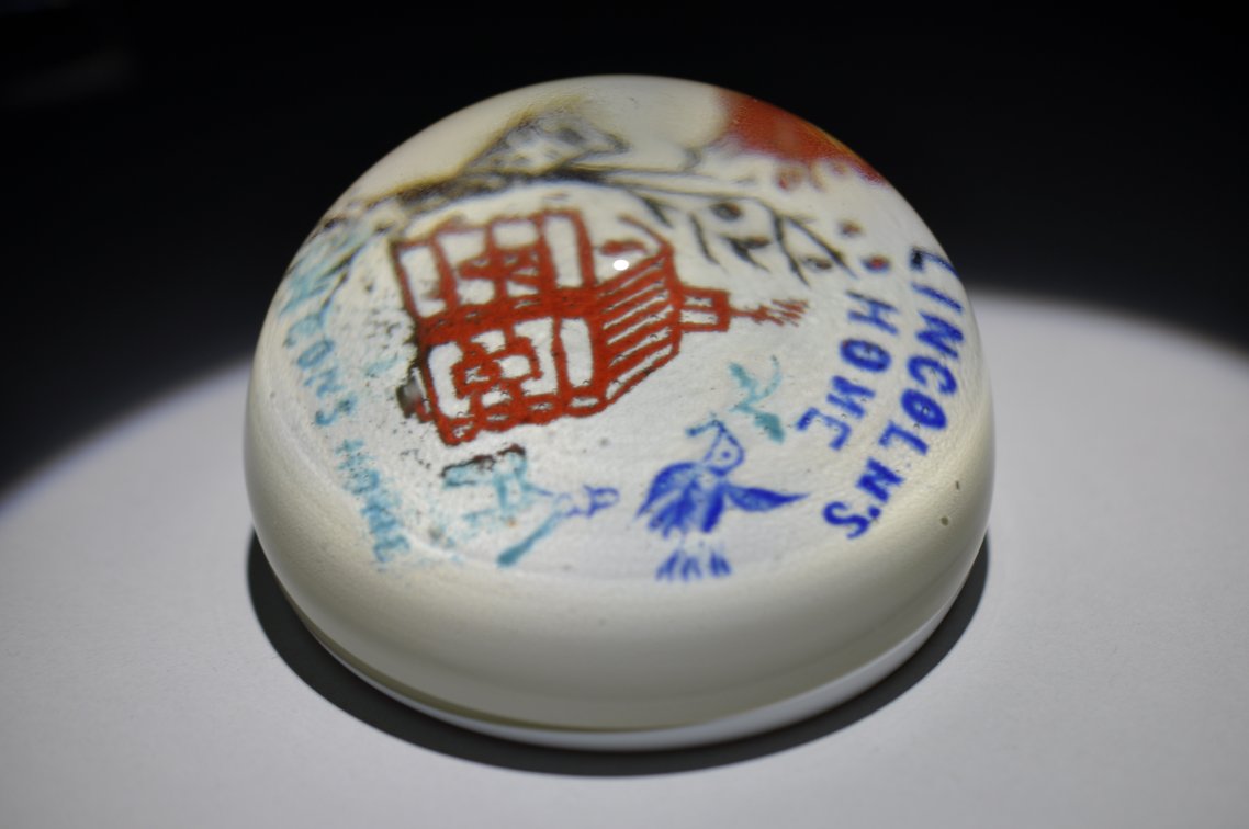 Millville Lincoln's Home Paperweight